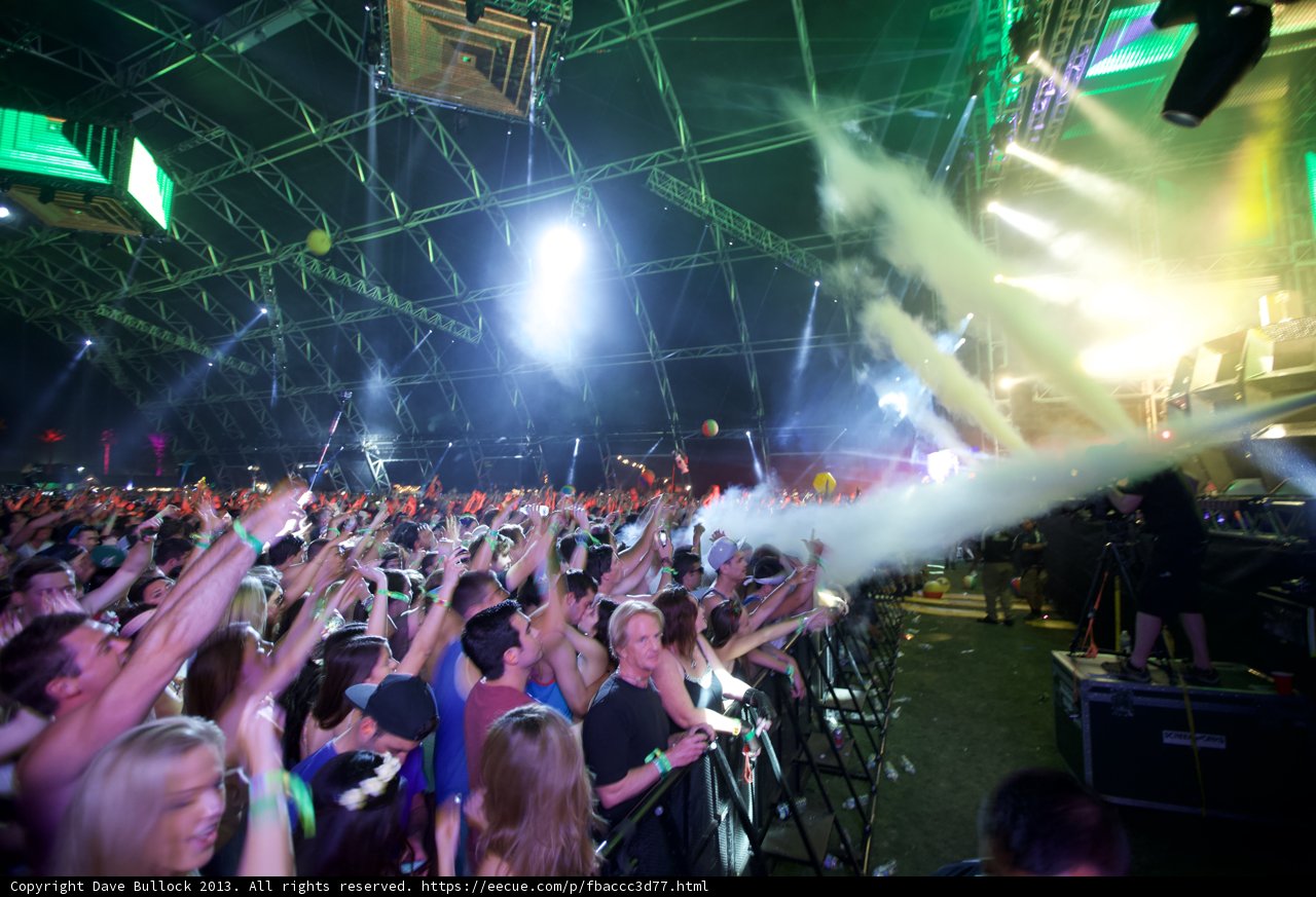 Smoke-filled Concert at Coachella