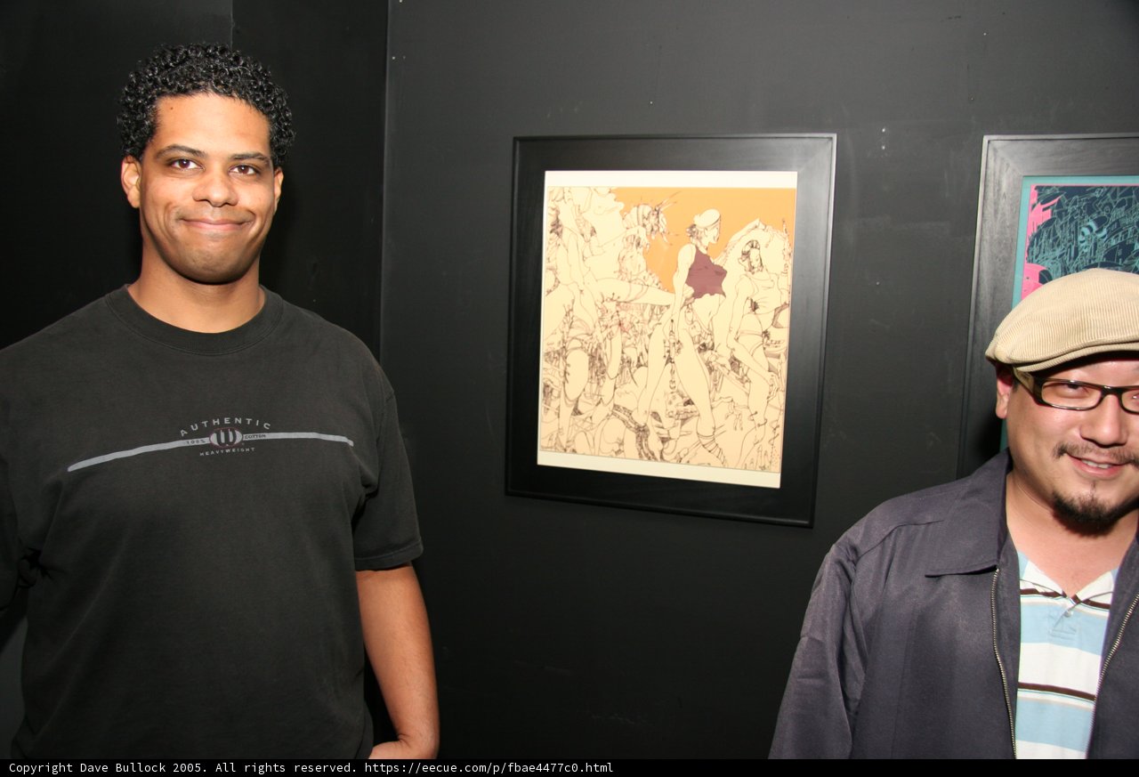 Two Men in an Art Gallery