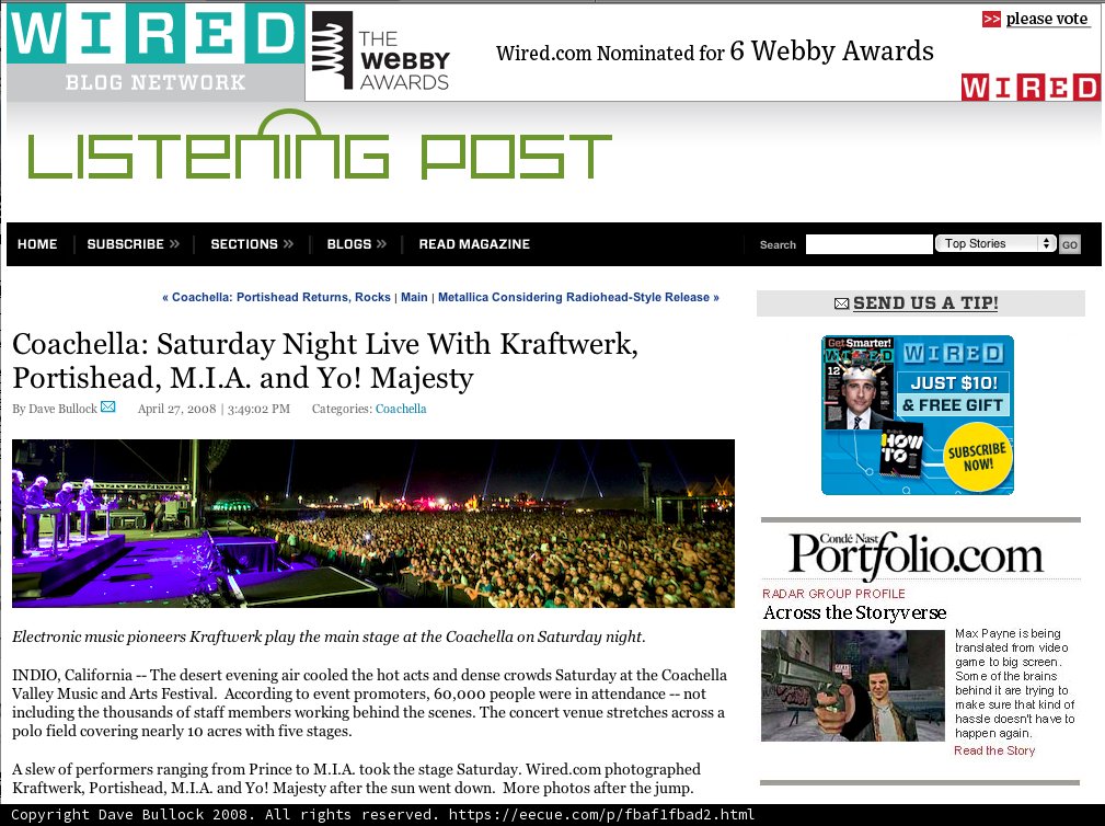 Steve Carell featured on Portland music blog Tear Sheets