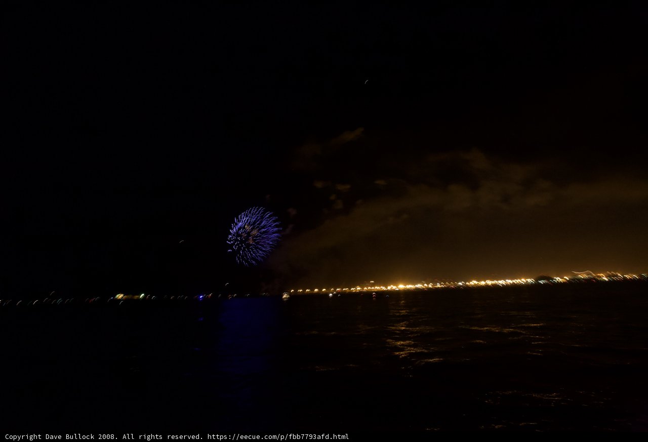 4th of July Fireworks Reflection