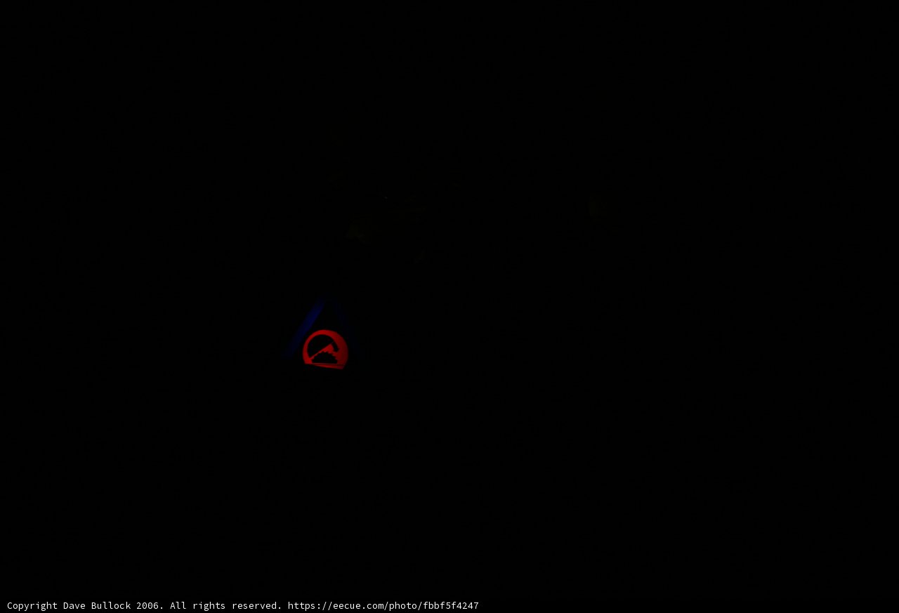 Mysterious Red Circle in the Night Sky