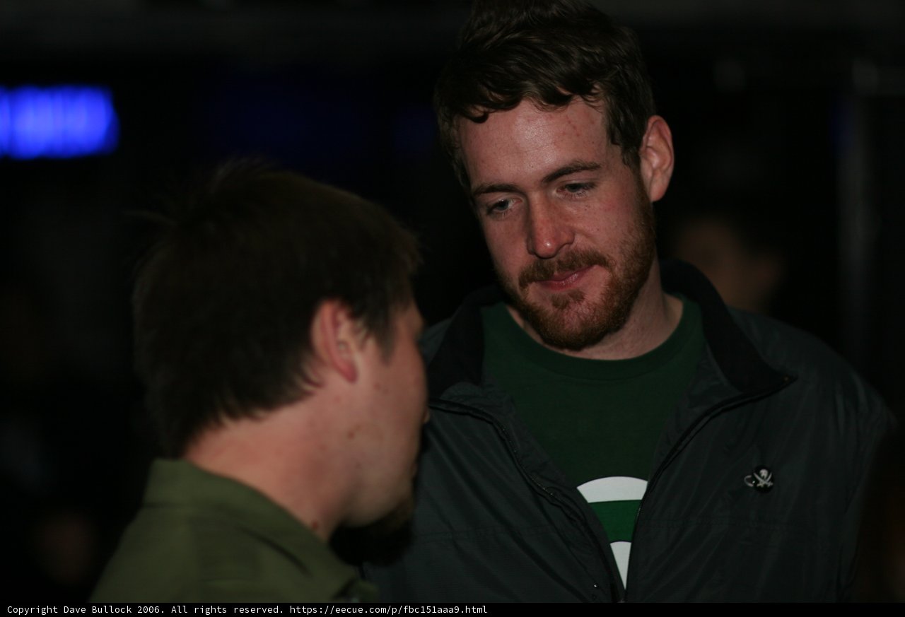 Two Men in Deep Conversation