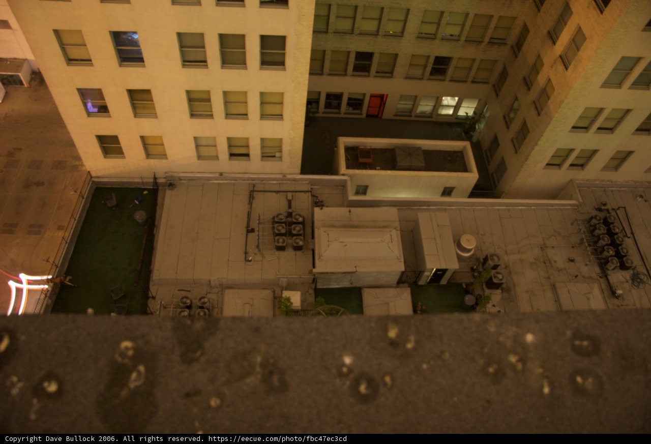 Nighttime View of Metropolitan Office Building