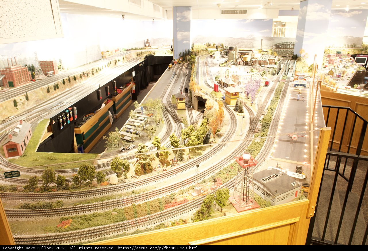 Miniature Train Track in a Shopping Mall