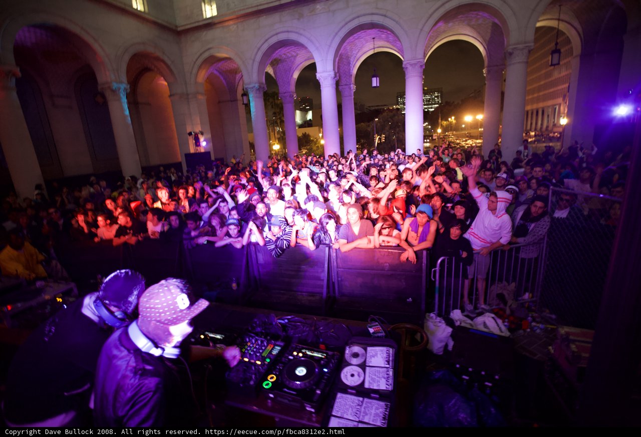 Club Arch with DJ and Crowd