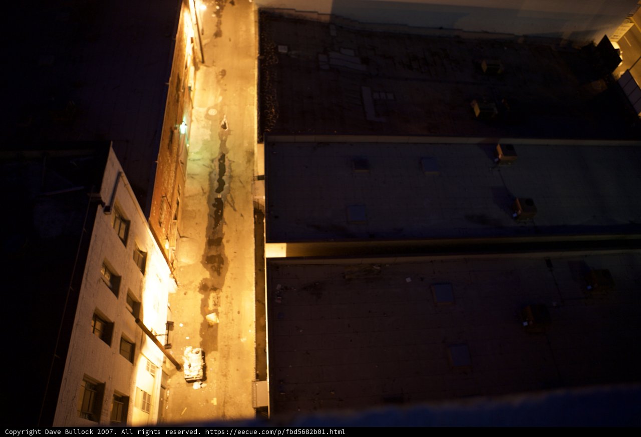 Nighttime View of City Architecture