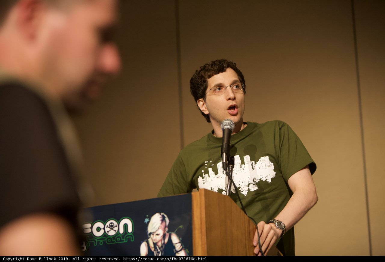 Jeff M Speaks to a Crowd at Defcon 18