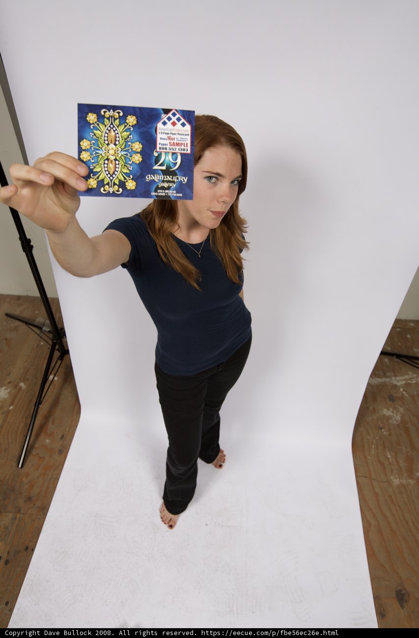 Advertisement Model Showcasing Jewelry and Fashion on Hardwood Floor