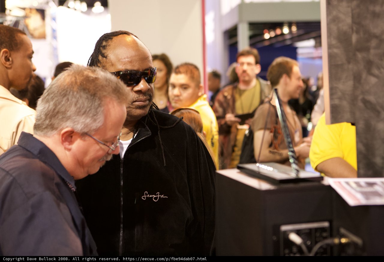 Stevie Wonder and Friend Strike a Pose