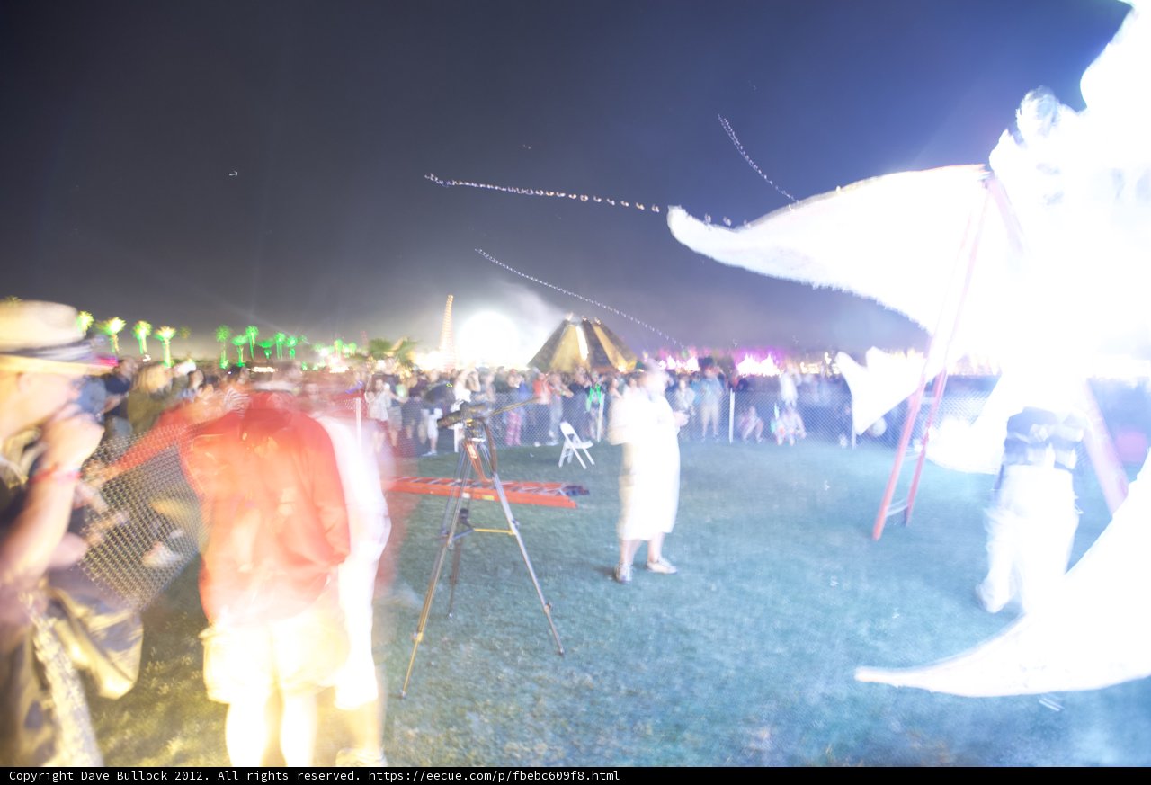 Kite-Flying Crowd at Coachella Festival
