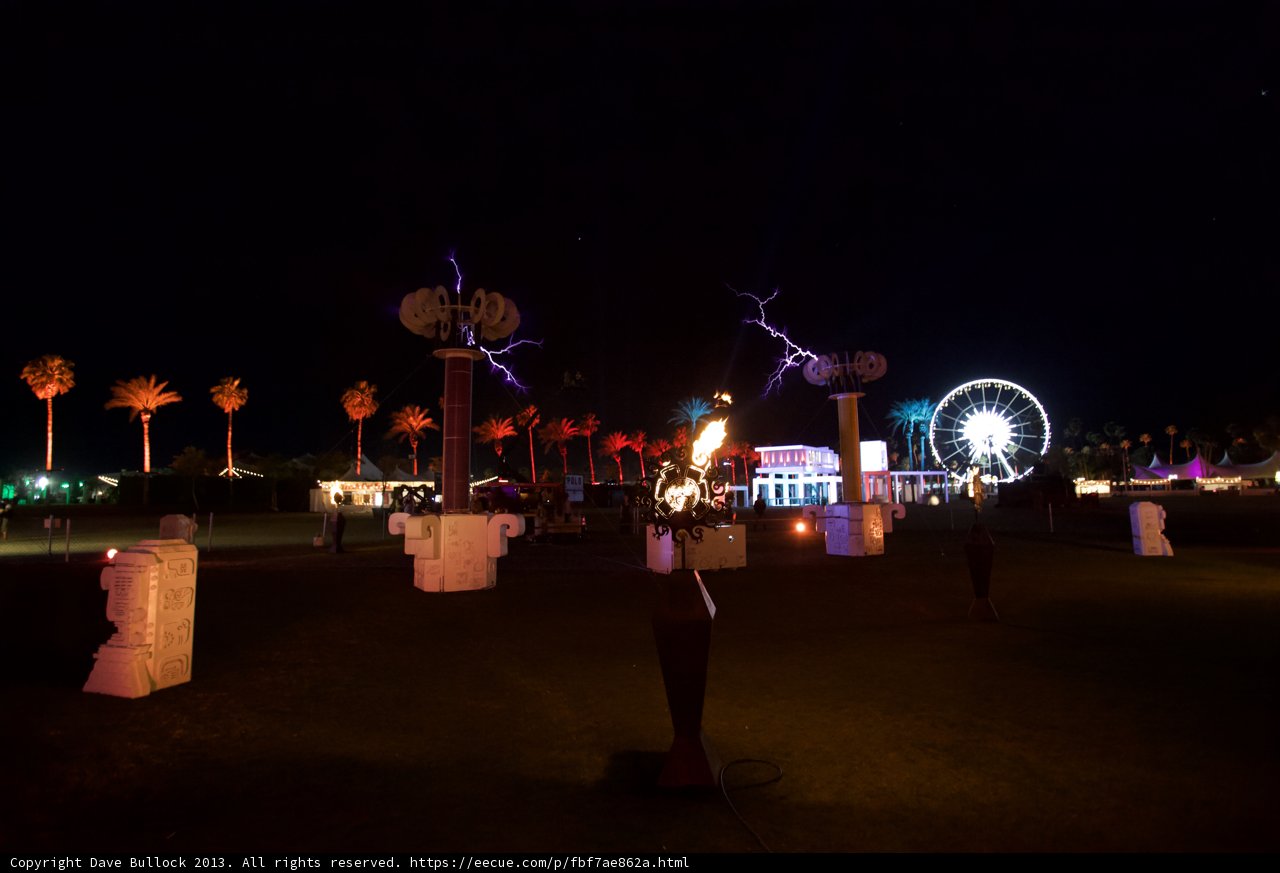 Fun and Fireworks at Coachella's Ferris Wheel