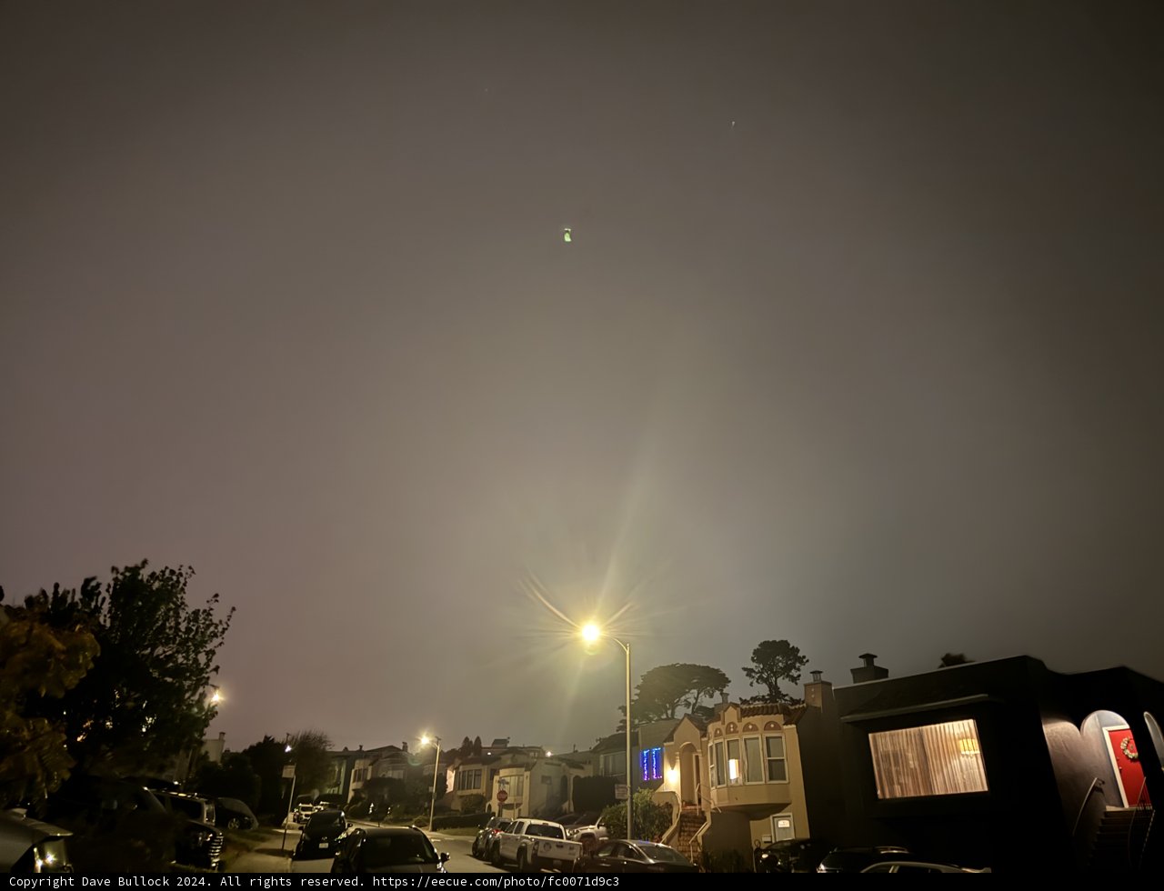 Illuminated Tranquility: A Night Under Suburban Skies