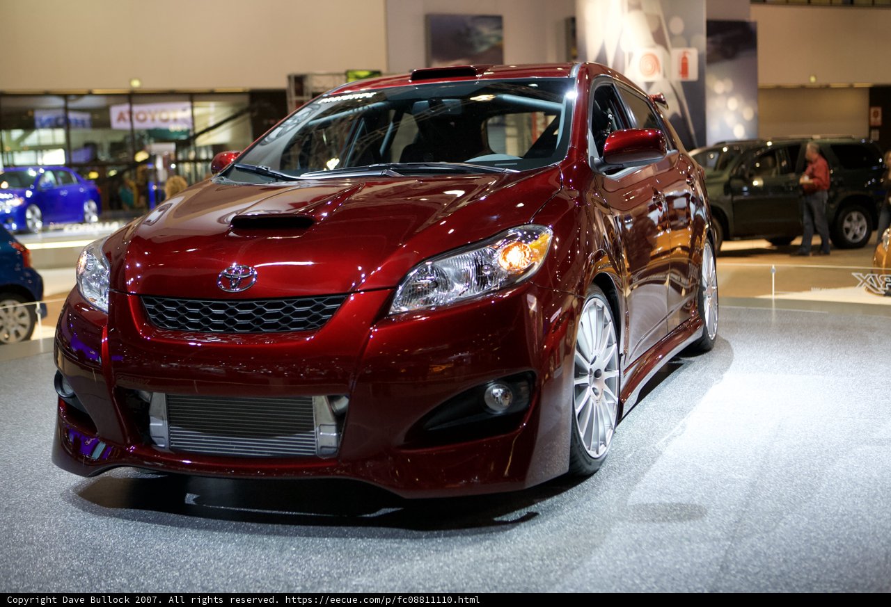 Red Toyota Corolla on Display at LA Auto Show