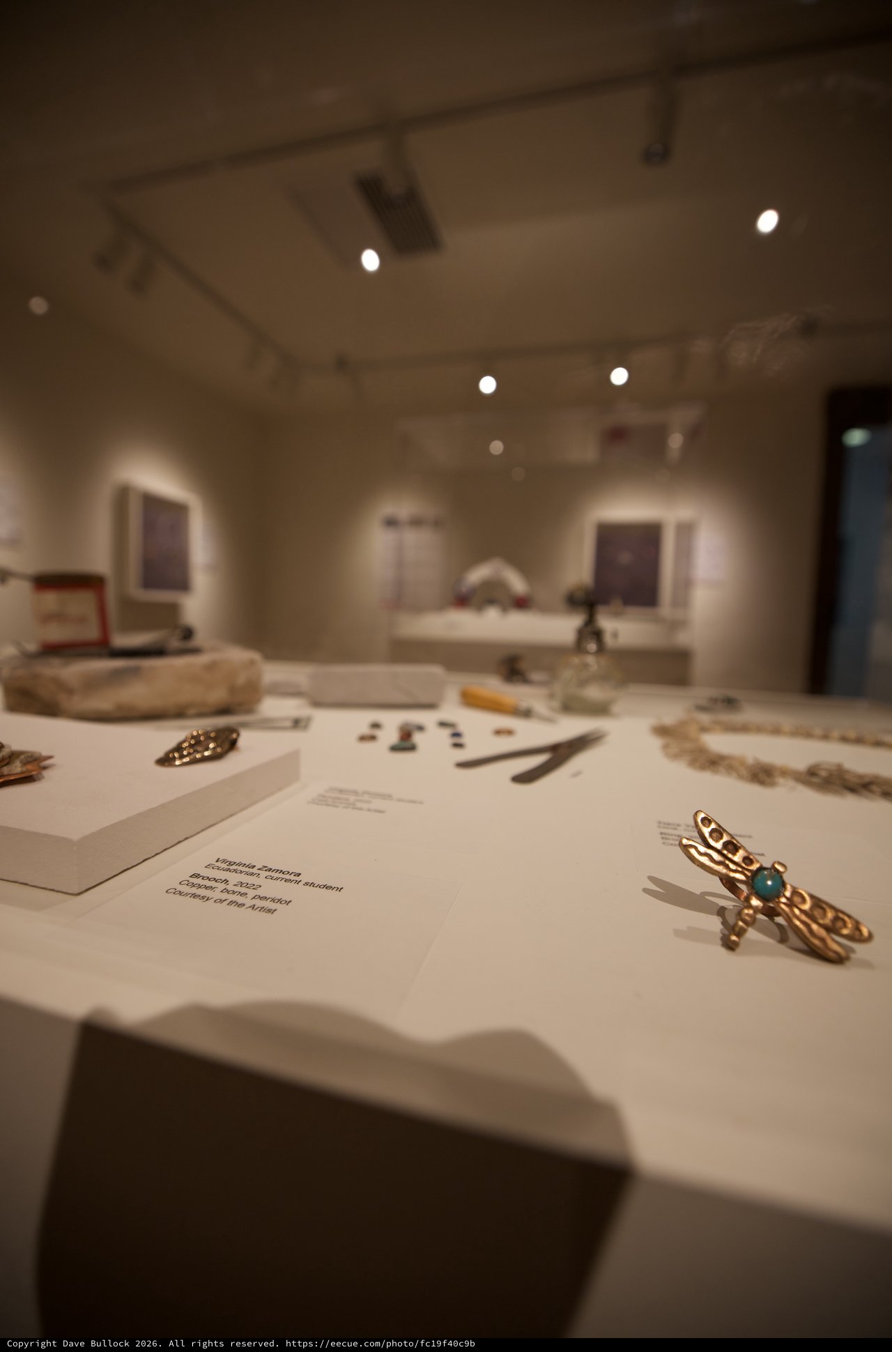Museum Display of Indigenous Jewelry and Artifacts