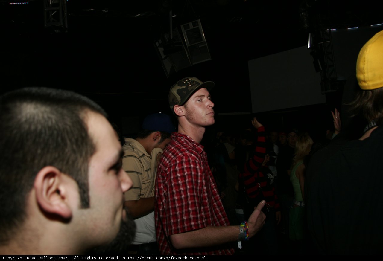 Hat Man in the Urban Nightlife
