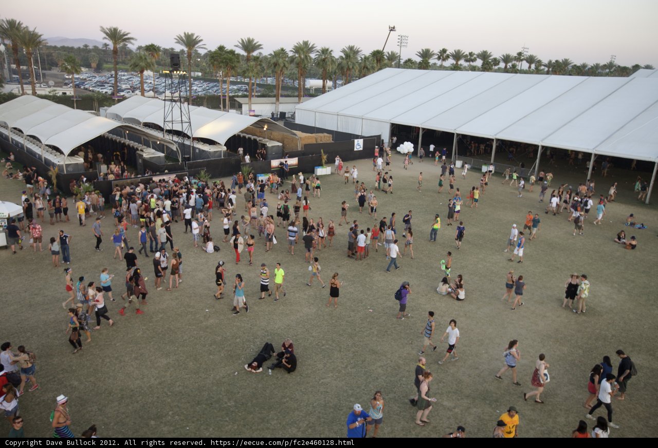 Coachella Crowd Gathers for Closing Performances