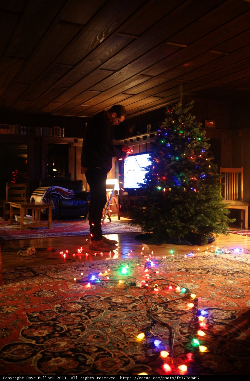 Festive Living Room Setup
