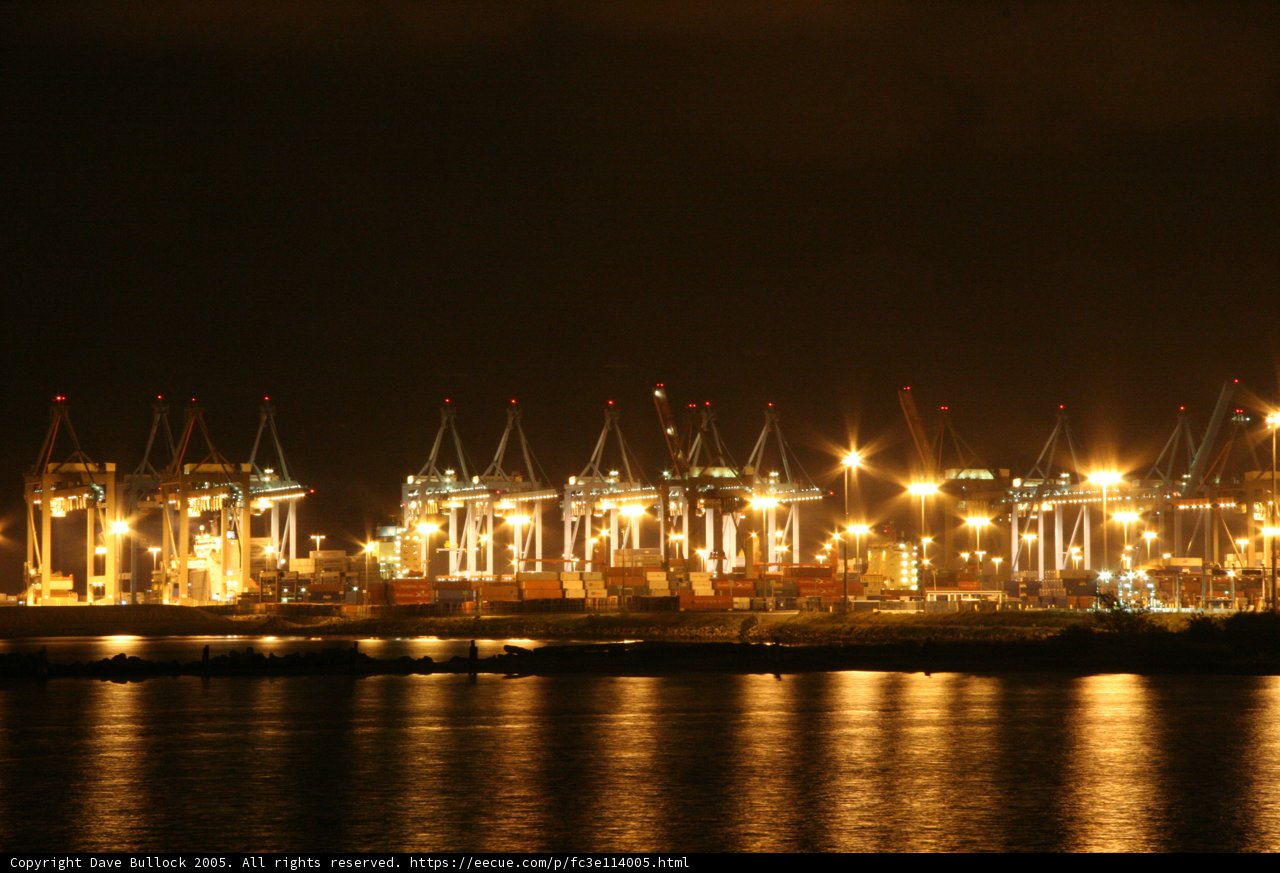 Tranquil Waterfront at Night