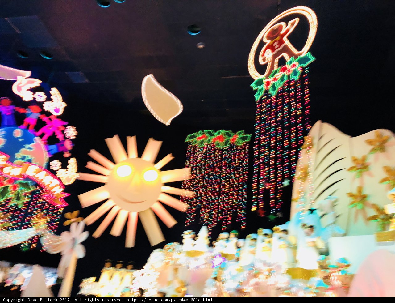 Glowing Christmas at Disneyland