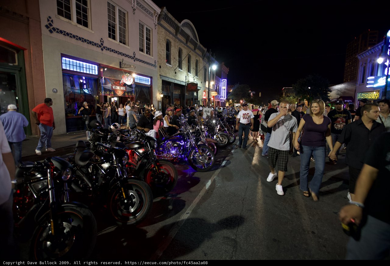 Motorcycle Gathering on Austin Street