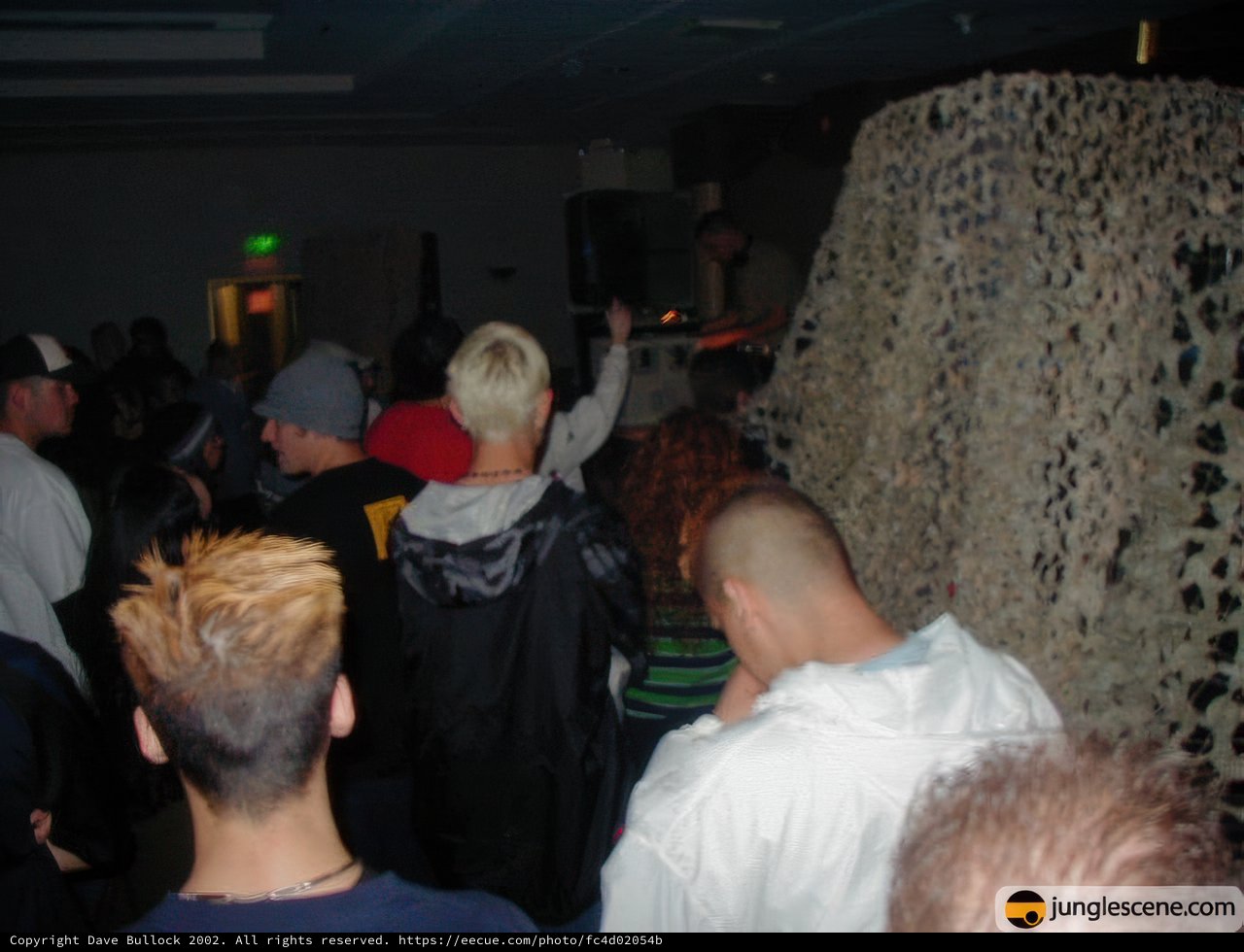 Nightclub Crowd Admiring Large Object