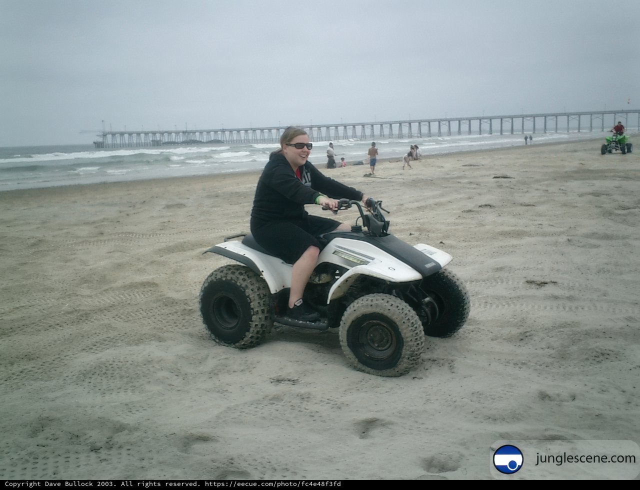 Riding the Beach on an ATV