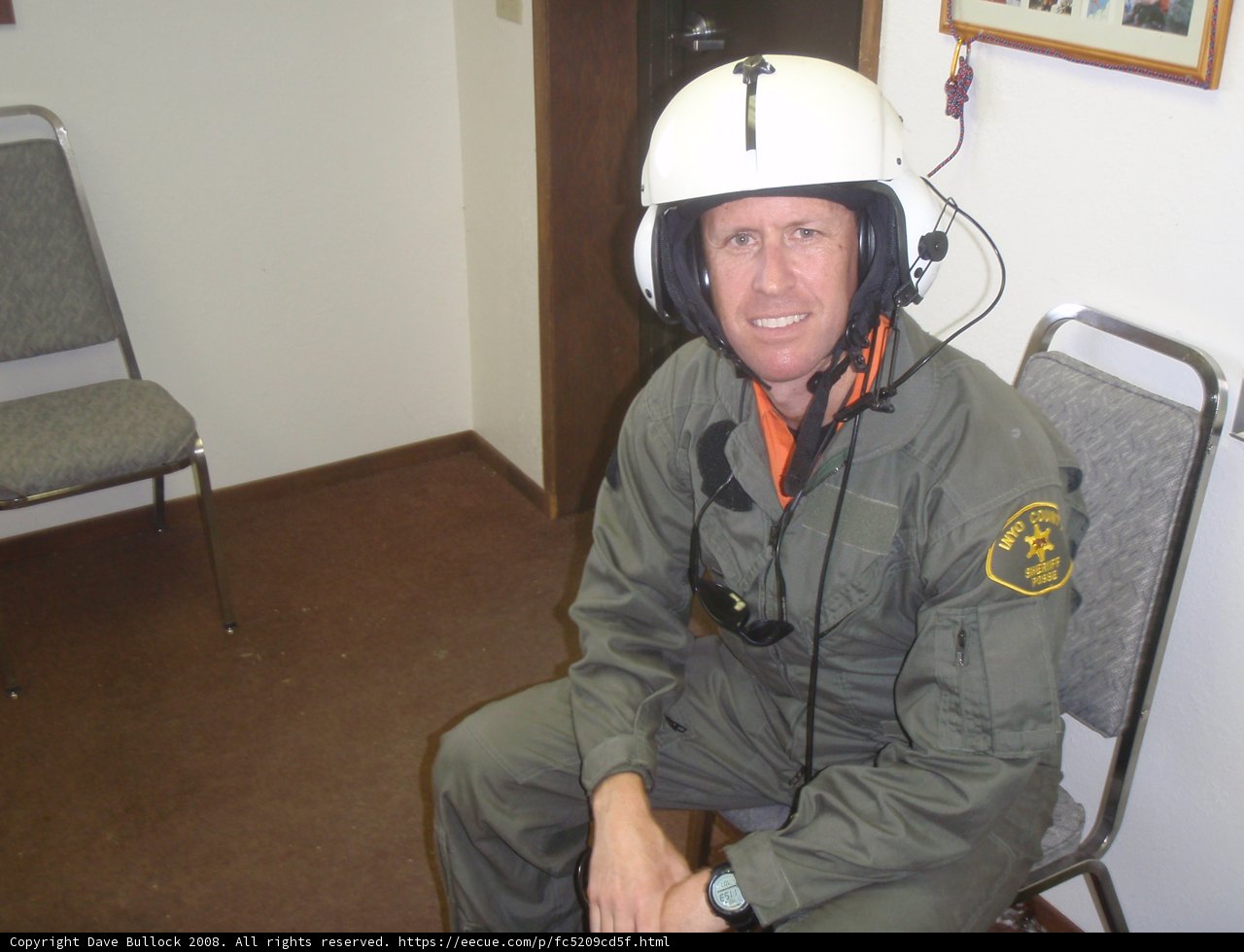 Pilot Jon Montgomery in Helmet