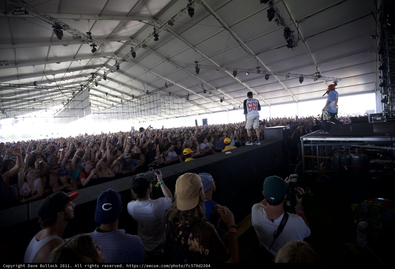 High-Energy Crowd at Coachella 2011
