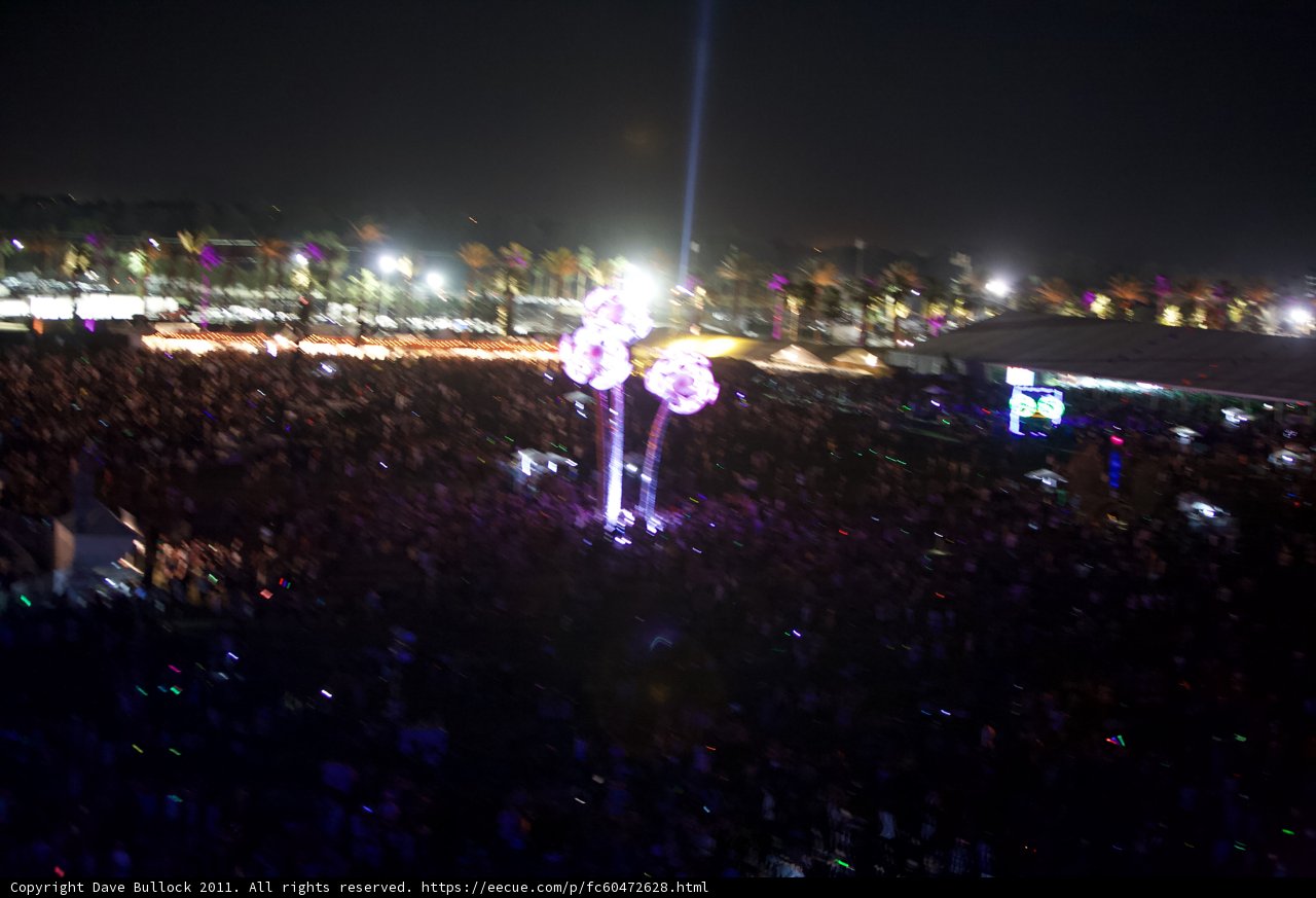 Nighttime Fireworks Concert Chaos