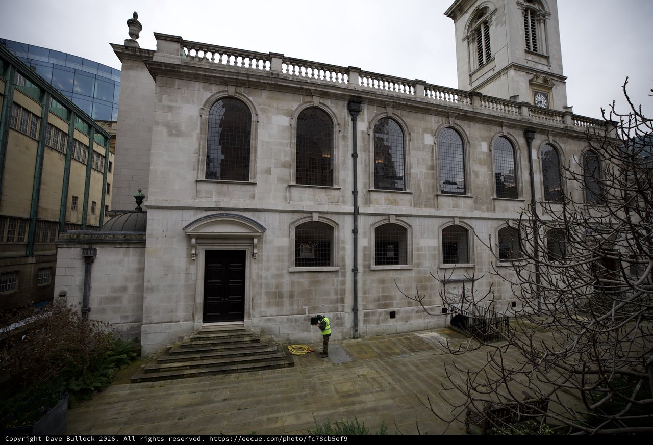 Historic Church Building on Overcast London Day