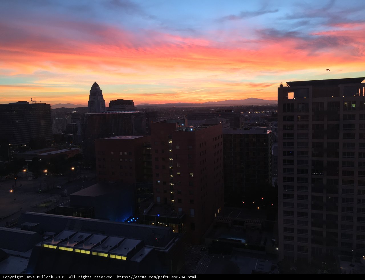 Vibrant Sunset over the Metropolis