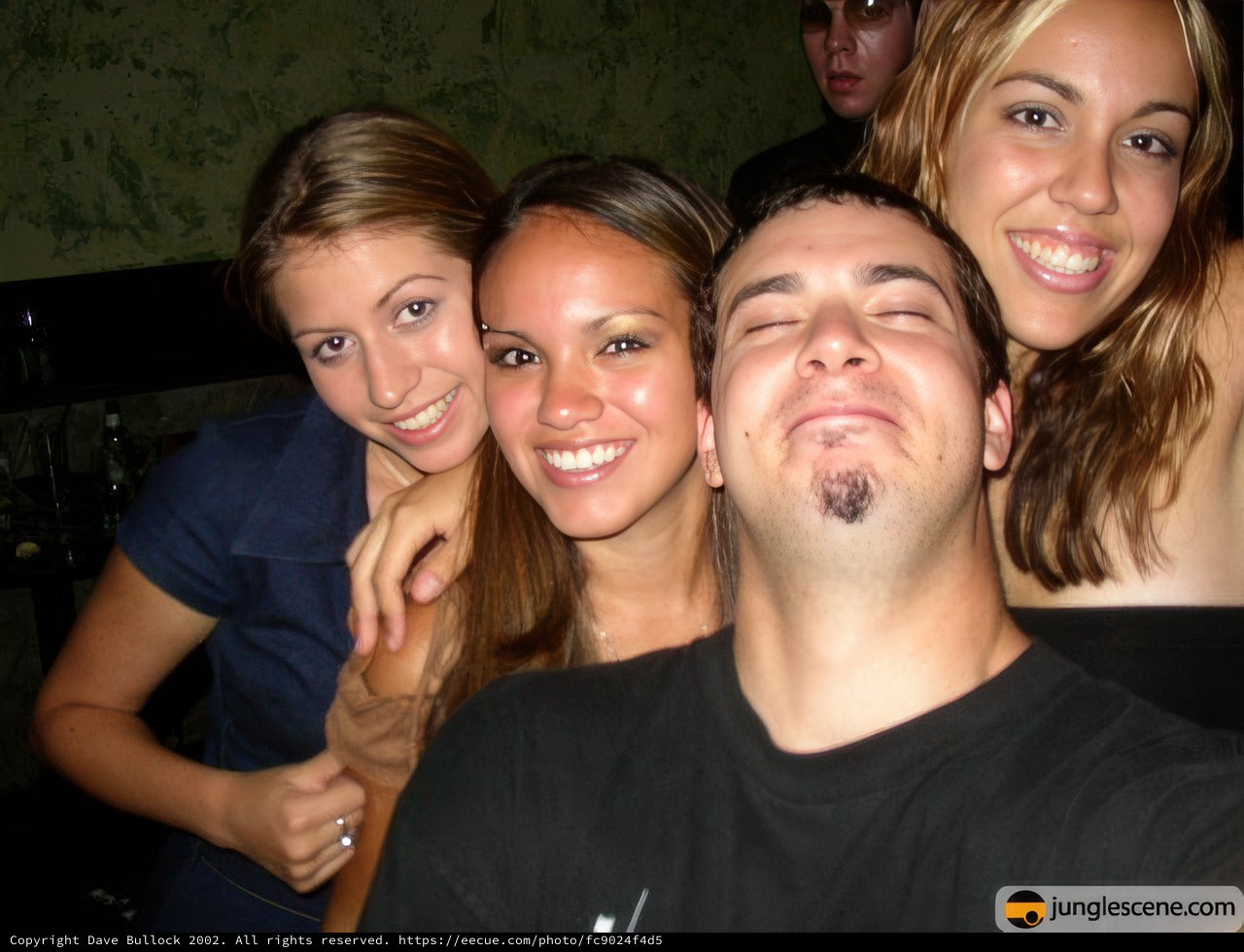Group Selfie Outside Night Club