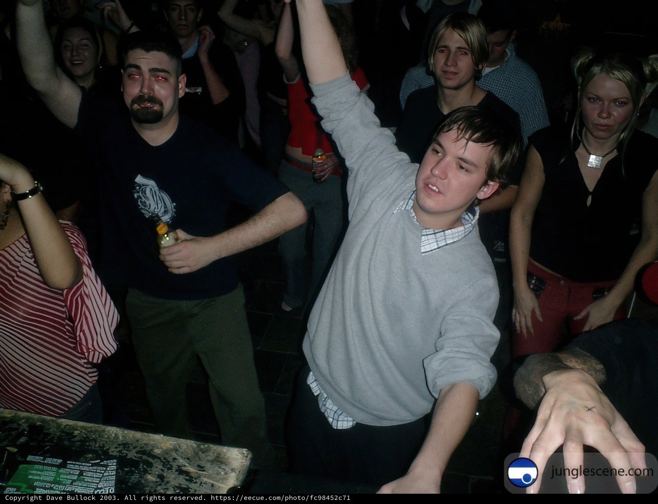 Hands Up at the Nightclub