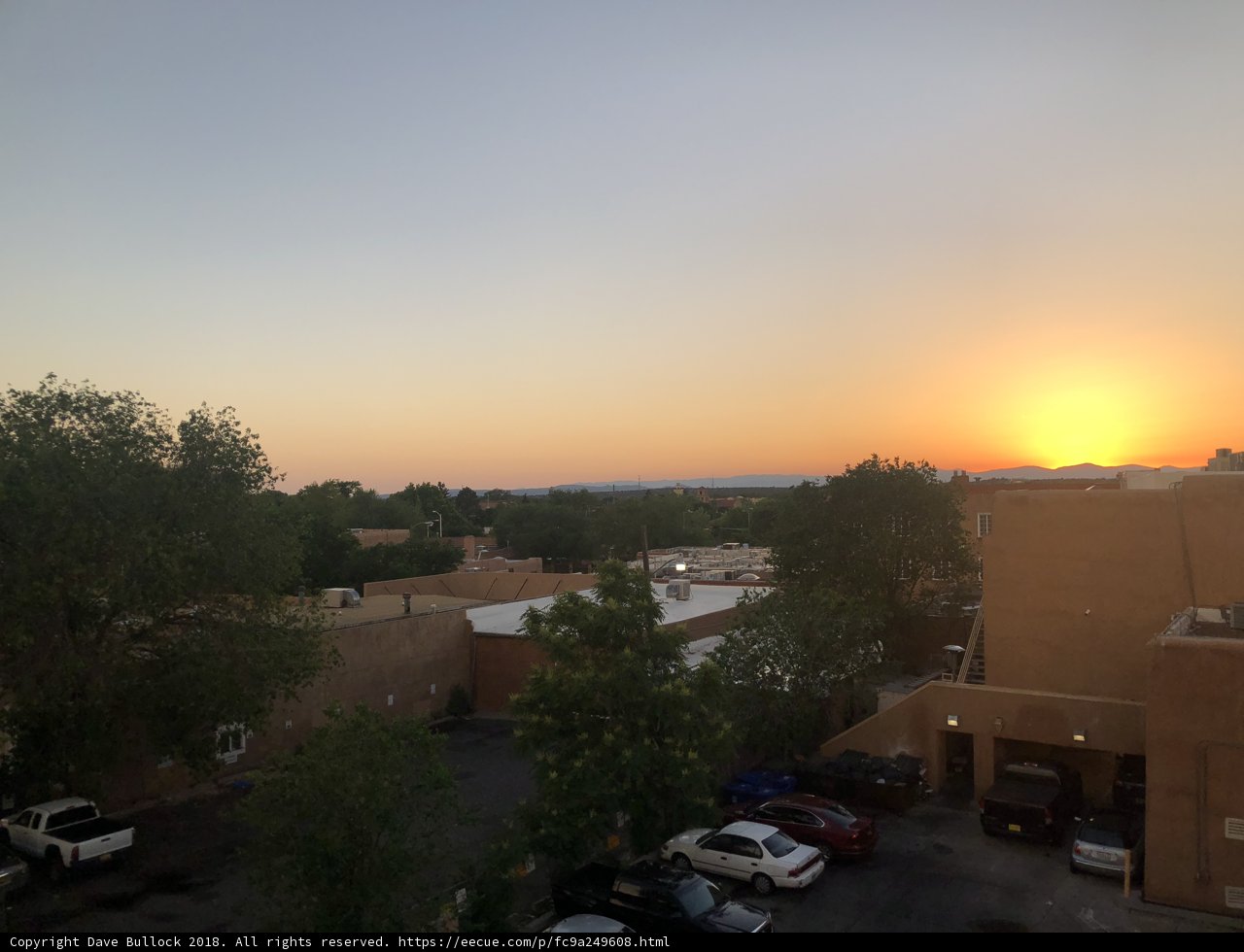 Sunset over the Parking Lot