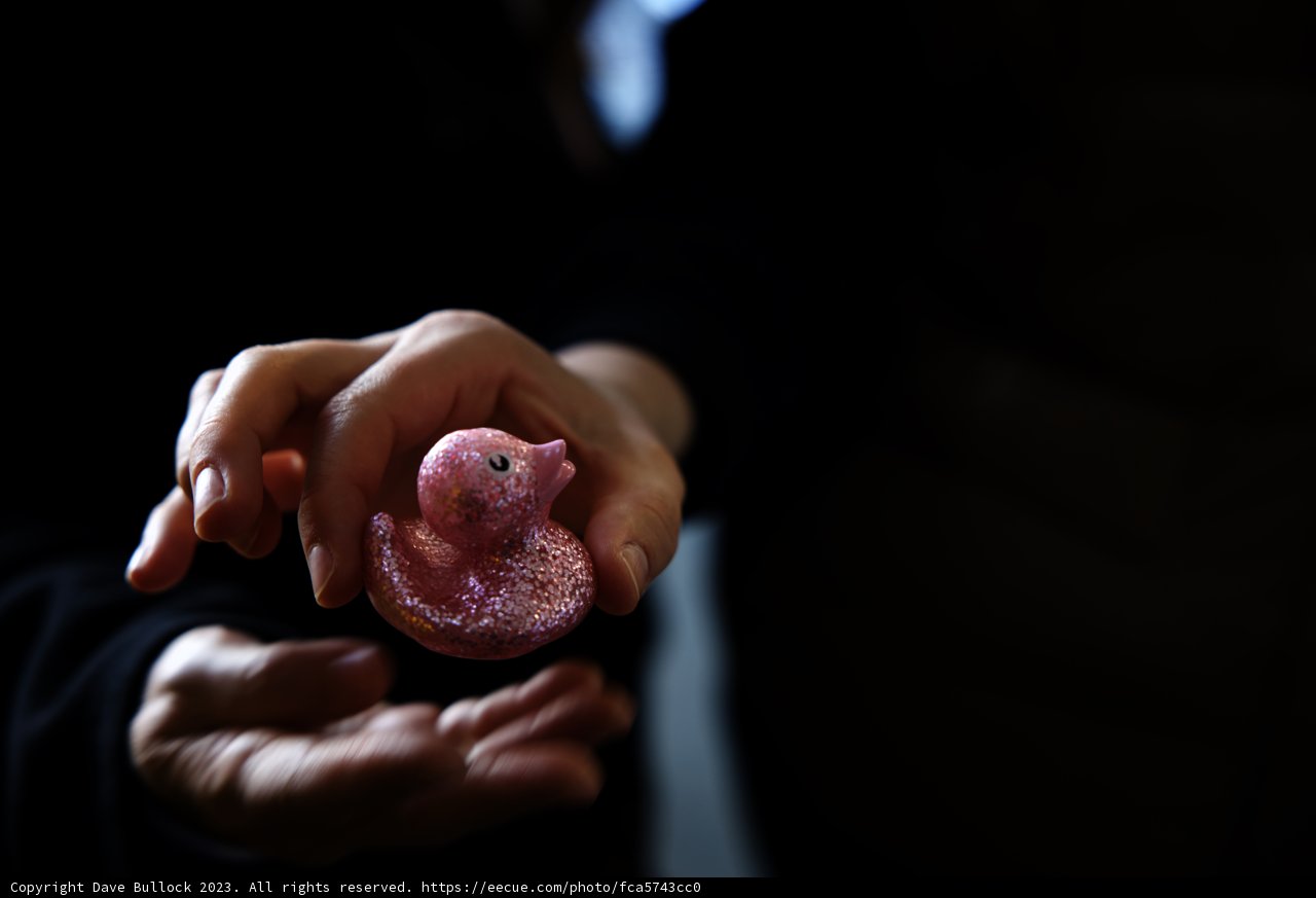 Pink Object in Hand