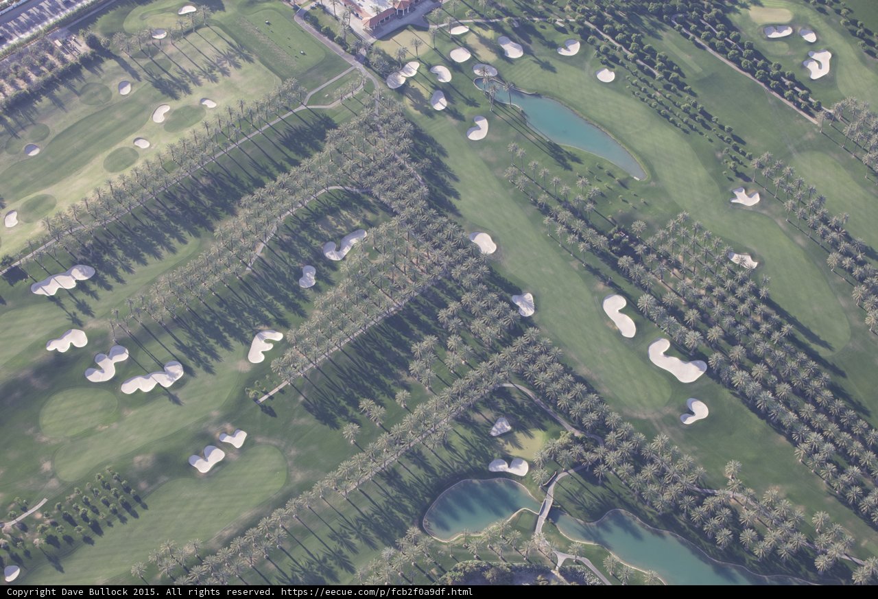 Aerial View of a Beautiful Golf Course