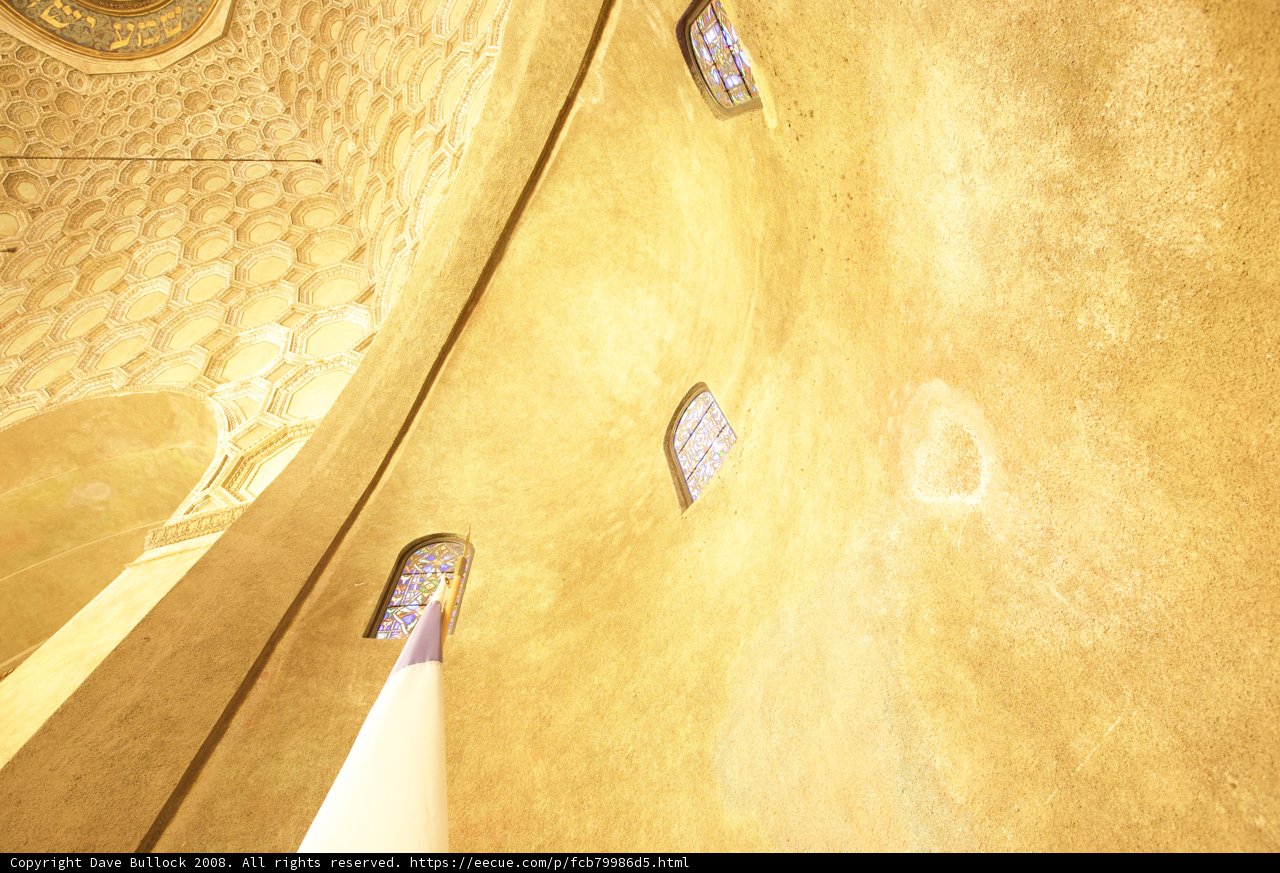 A Shimmering Ceiling of Gold and Light