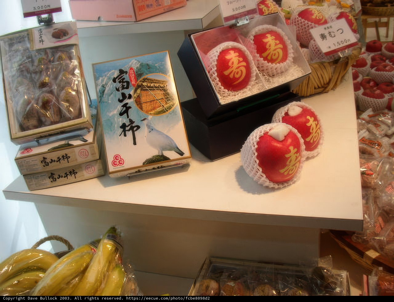 Display of Fruits and Sweets at Tokyo's Metropolitan Grocery Store
