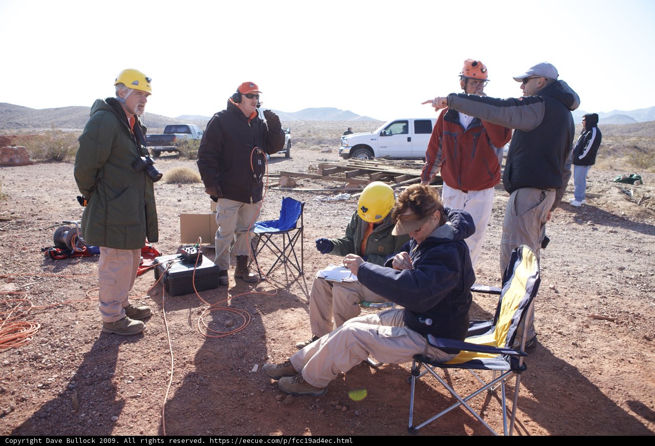 Mine Rescue Team Resting in the Field