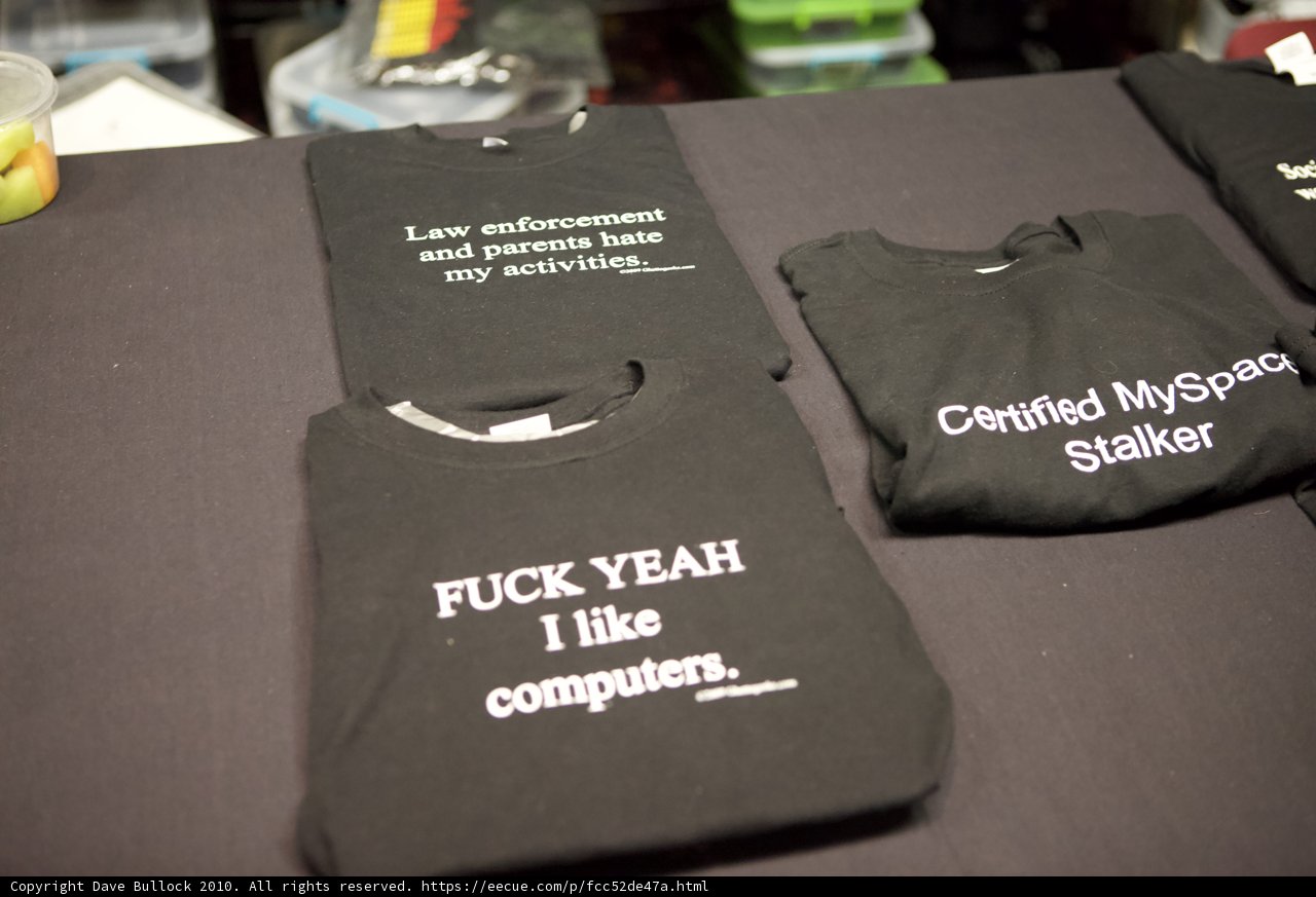 Bold Statement Shirts at Defcon 18
