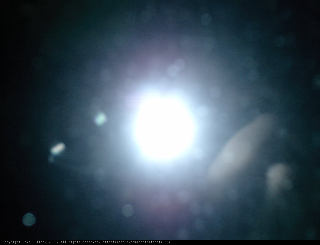 Flare of Sunlight Illuminating the Night Sky