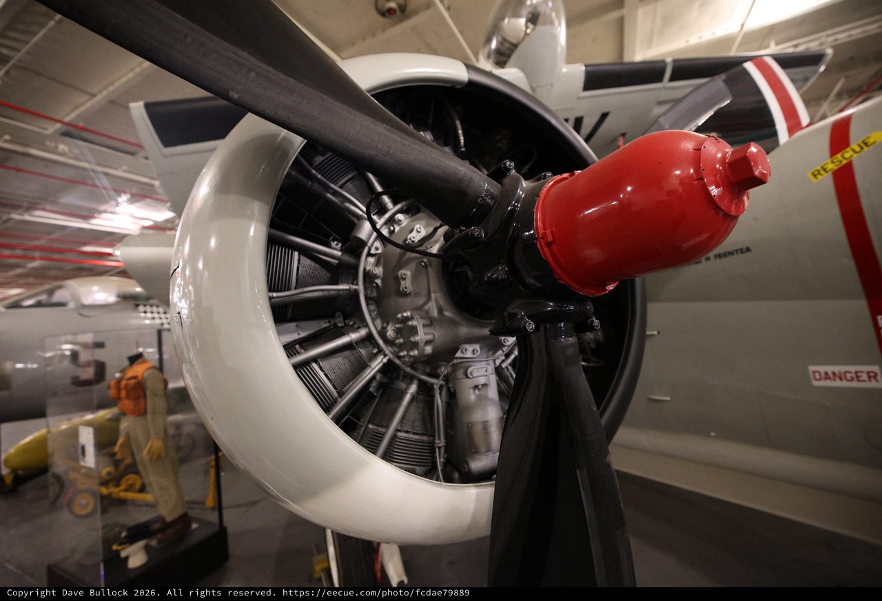 Radial Engine and Propeller of Historic Aircraft