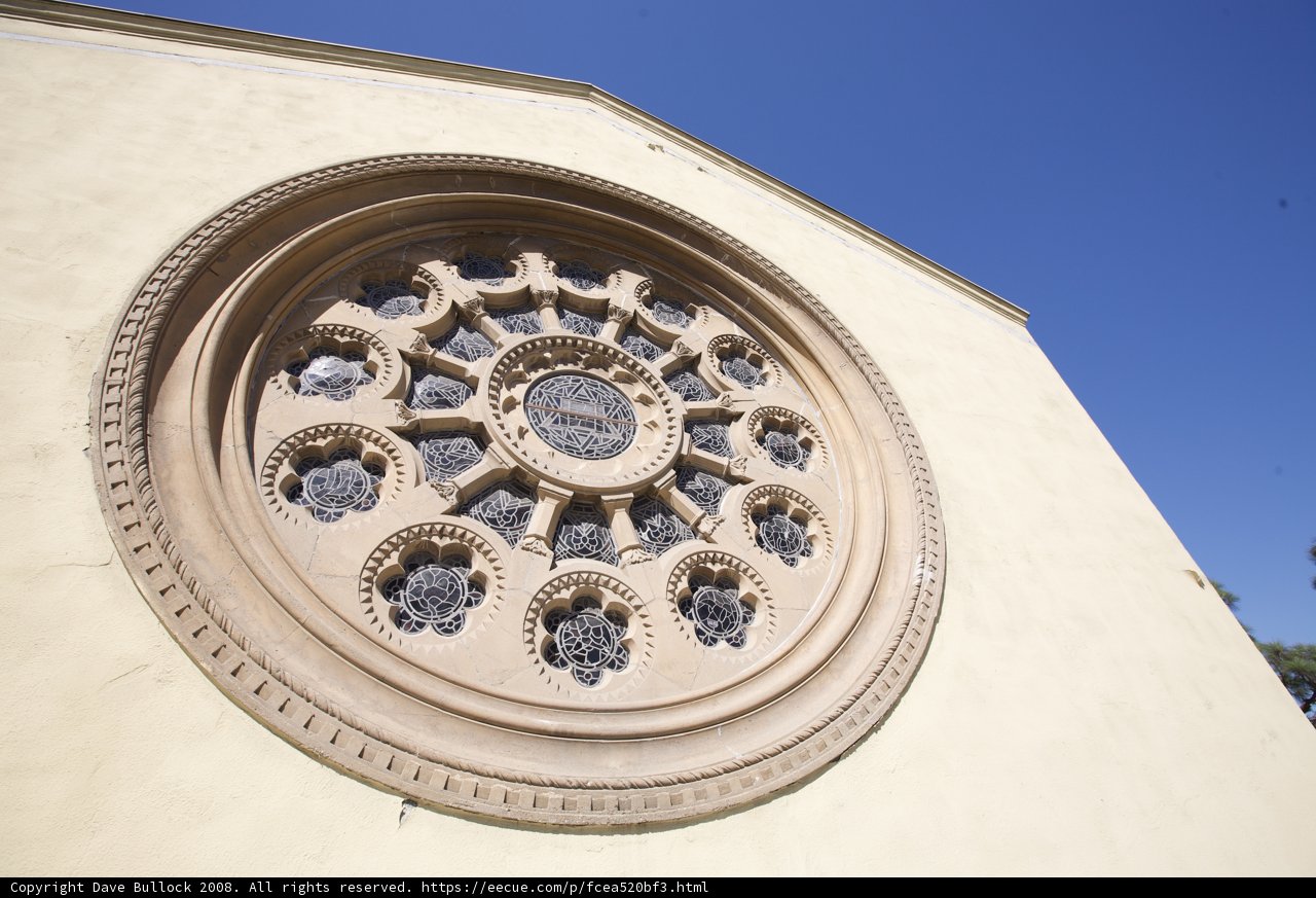 Gothic Arch Window in Wilshire Temple