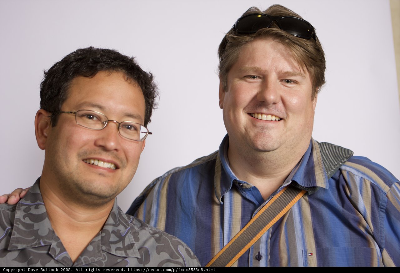 Two Happy Men in Glasses