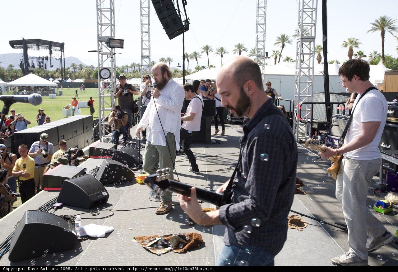 Tim Harrington Rocks Coachella Stage