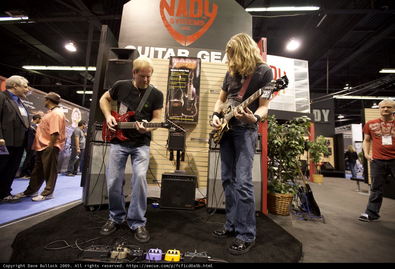 Brad Gillis entertains the crowd with his guitar