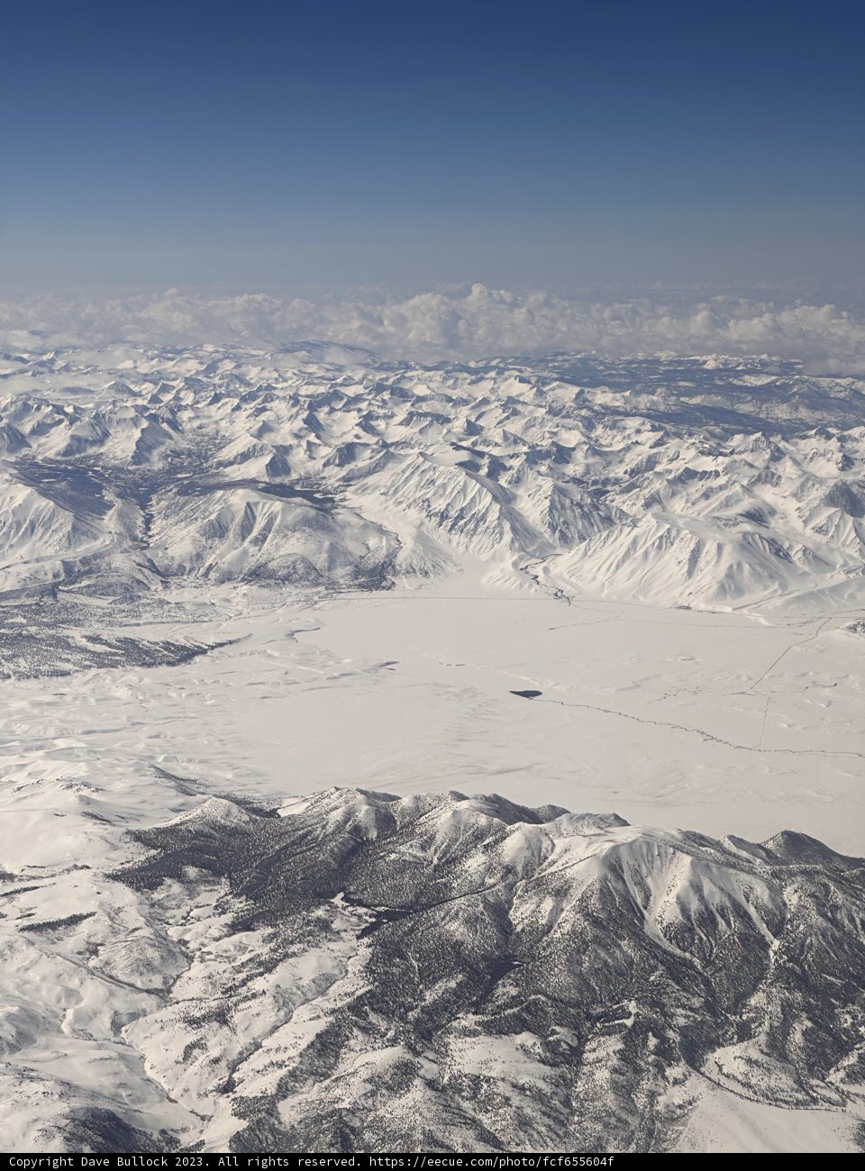 Majestic Snow-Capped Mountains from Above