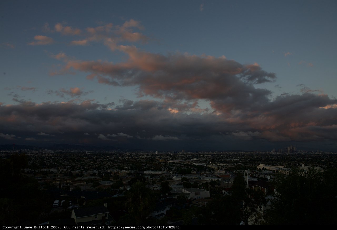 Moody Clouds Above the City