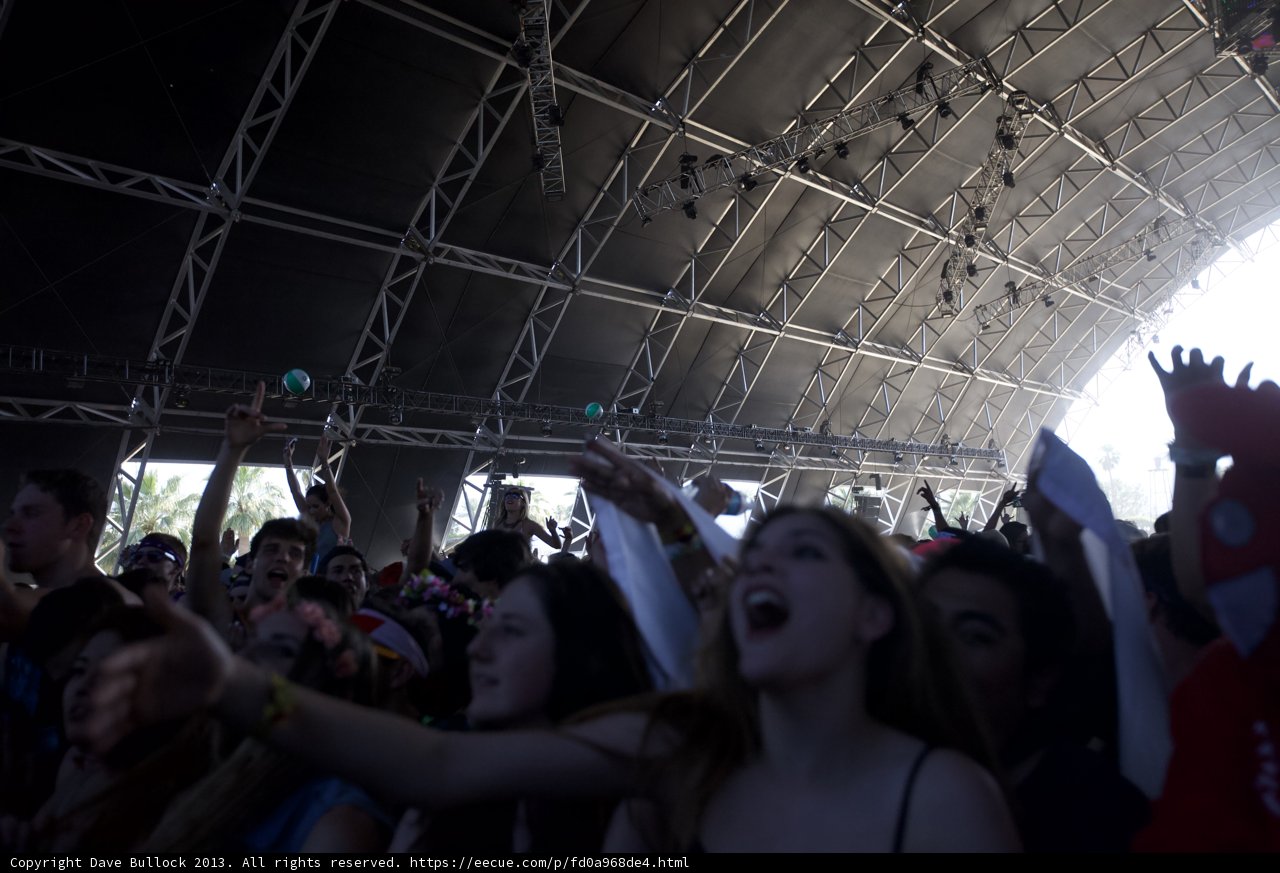 Concertgoers' Hands Up