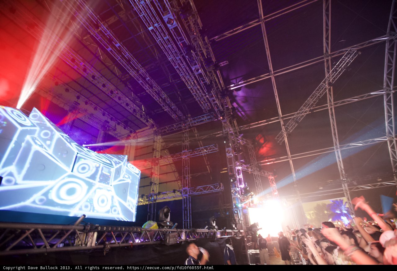 Stage Spotlight Shines on Excited Concertgoers